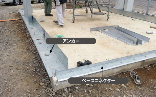 ガレージの部材名称について​